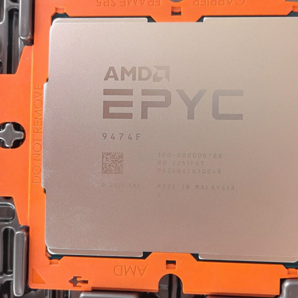 AMD EPYC 9474F 3.6-3.95 GHz 48cores 96thr 360W CPU official version